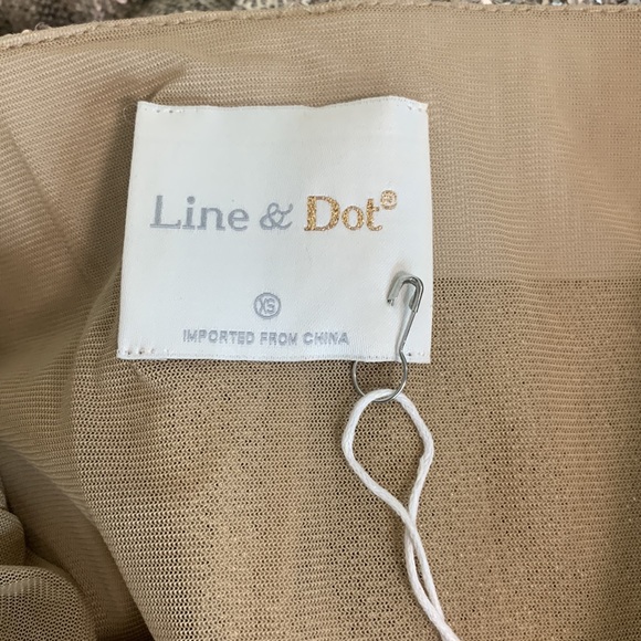 NWT Anthropologie Line & Dot Gold Sequins Mermaid Maxi Skirt Sz XS - Picture 7 of 8